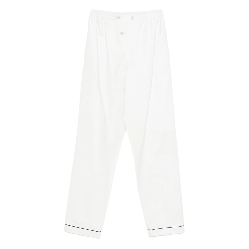 Prada White Trousers - Straight Trousers Women