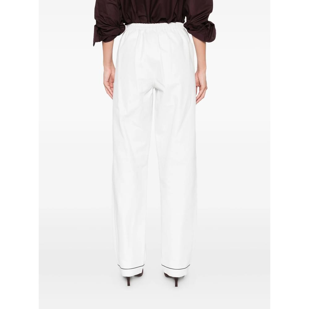 Prada White Trousers - Straight Trousers Women