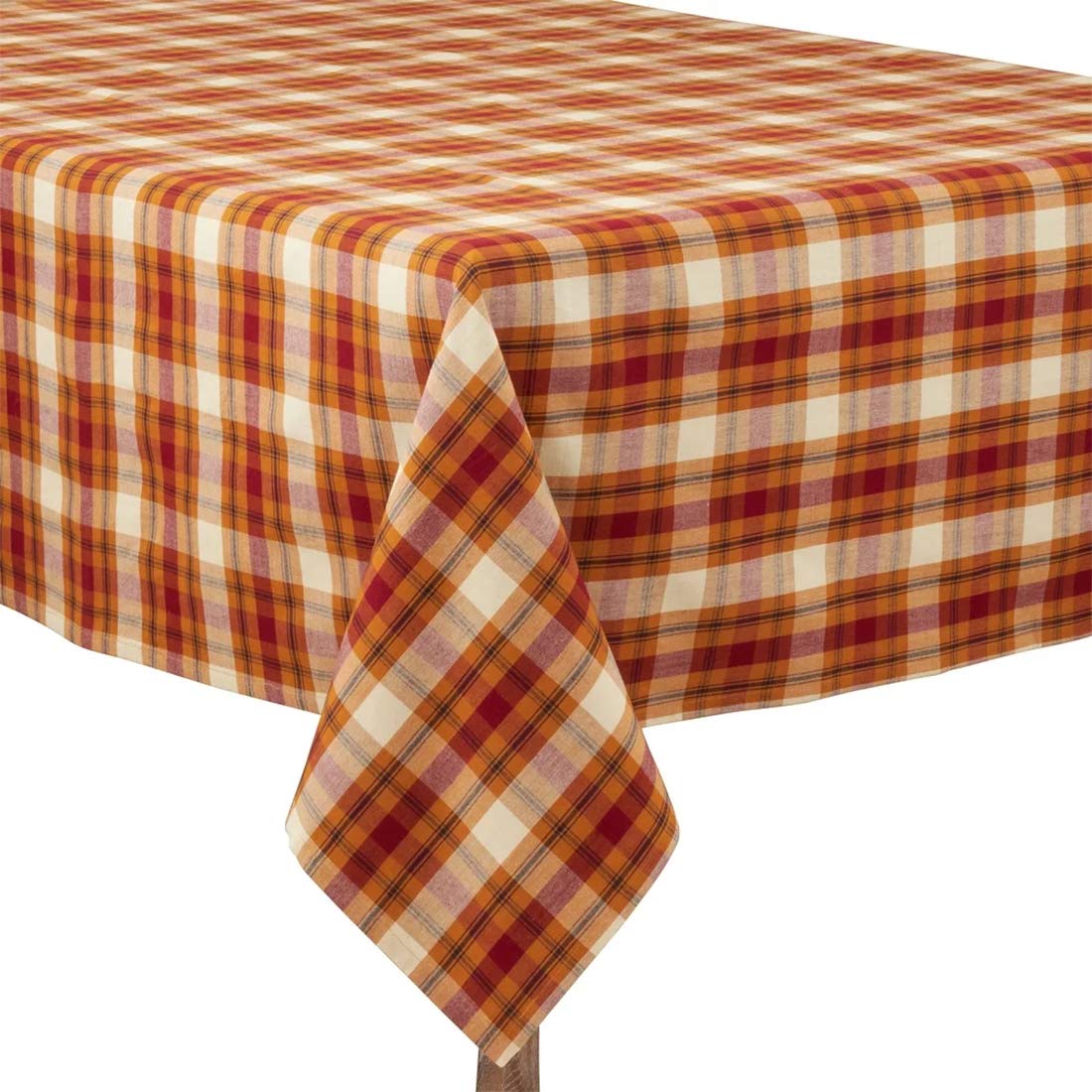 Fennco Styles Harvest Plaid Table Linens — Napkins & Tablecloth