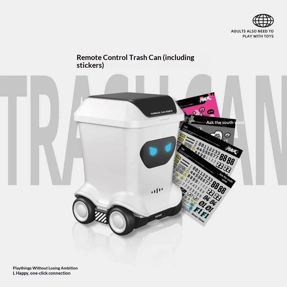 Mini RC Trash-Can Robot Toy