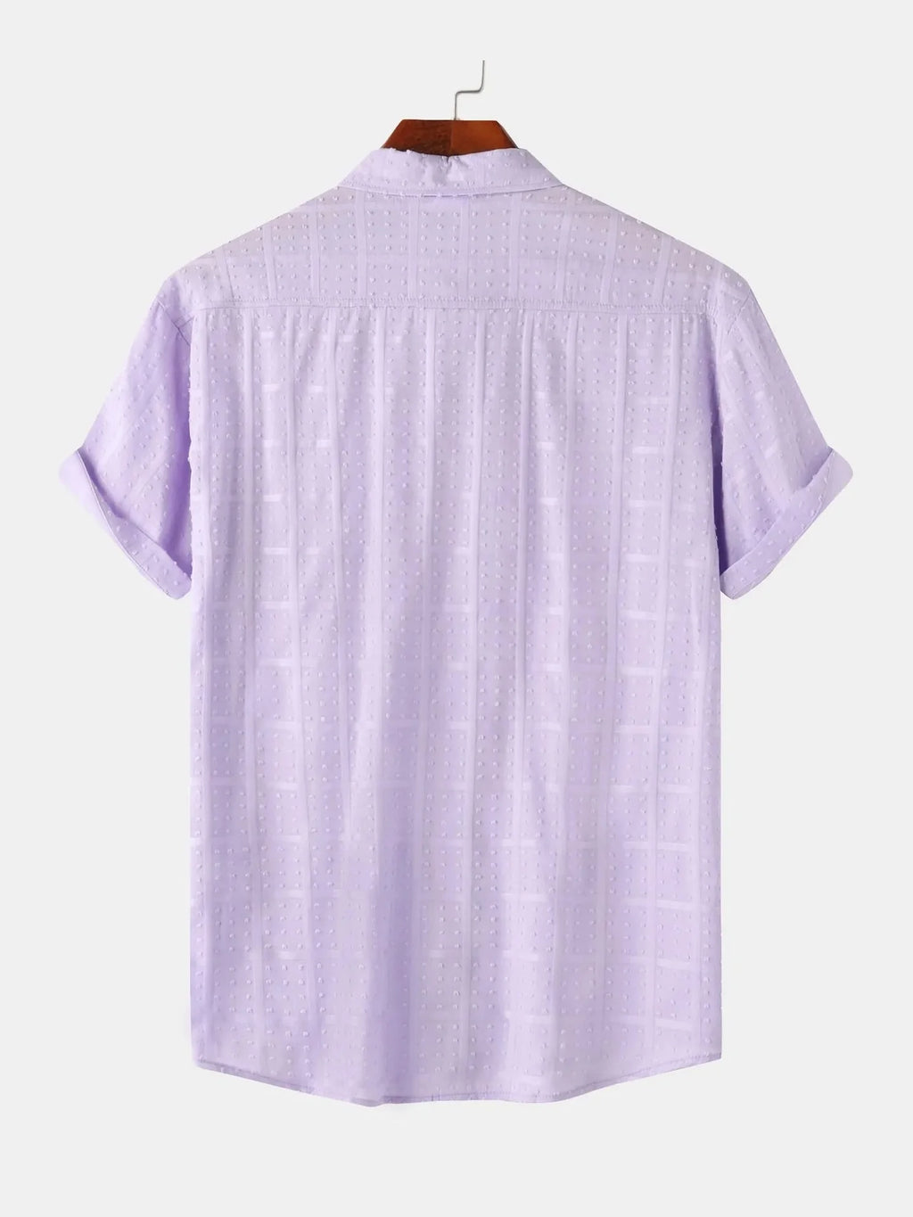Men's Casual Short Sleeve Button-Down Shirt