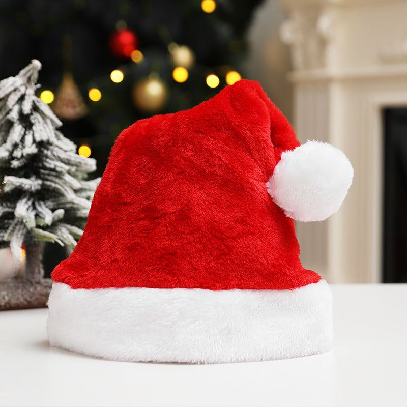Christmas Velvet Plush Santa Hat Decor