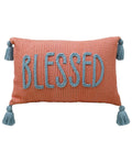 Handwoven Braid Couching Decorative Pillow, 14"X24"
