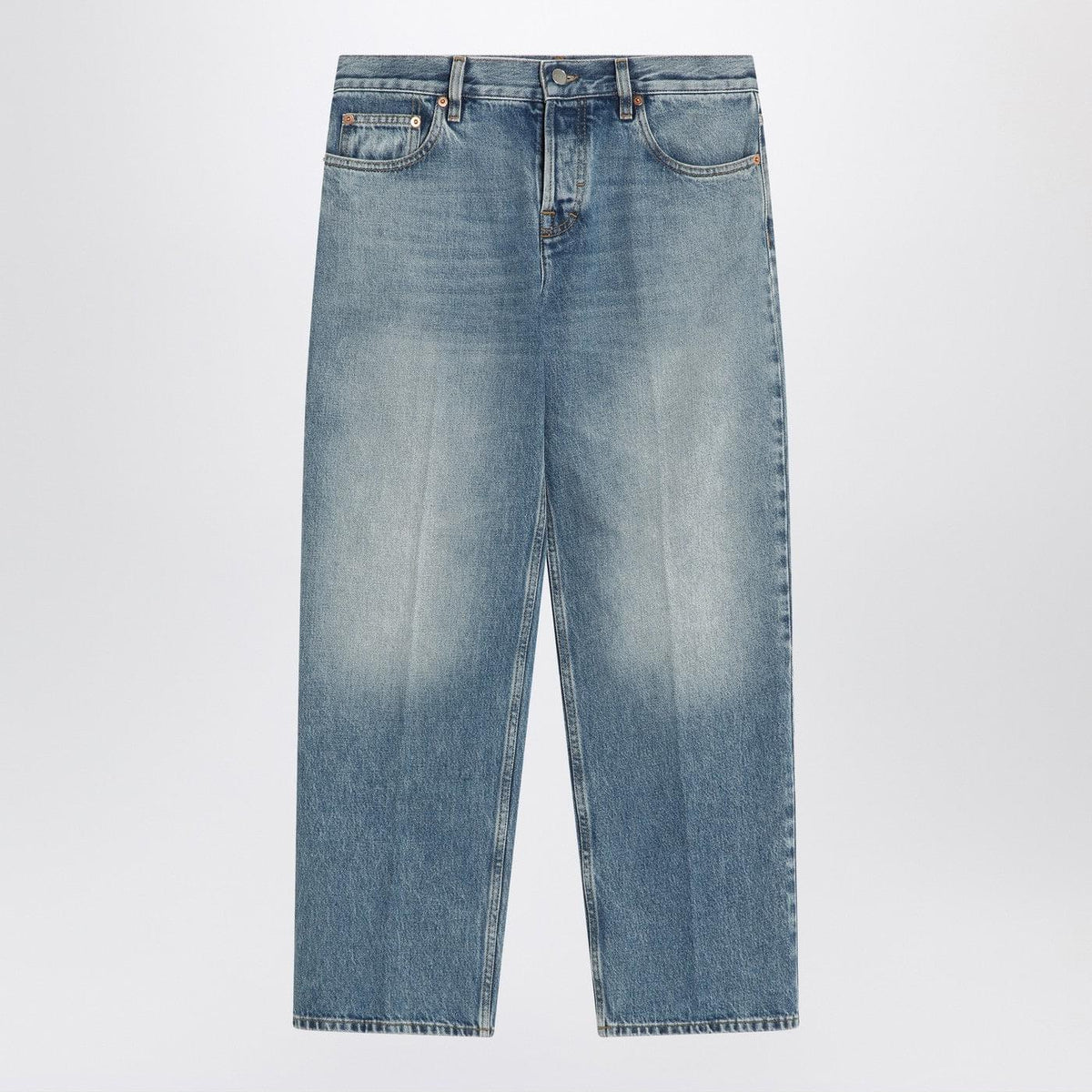 Gucci Straight Light Blue Jeans With Faded Effect Women