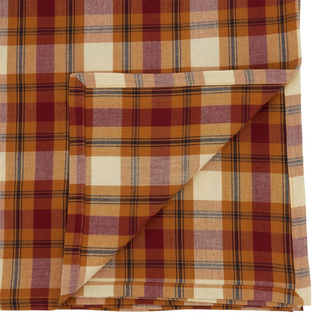 Fennco Styles Harvest Plaid Table Linens — Napkins & Tablecloth