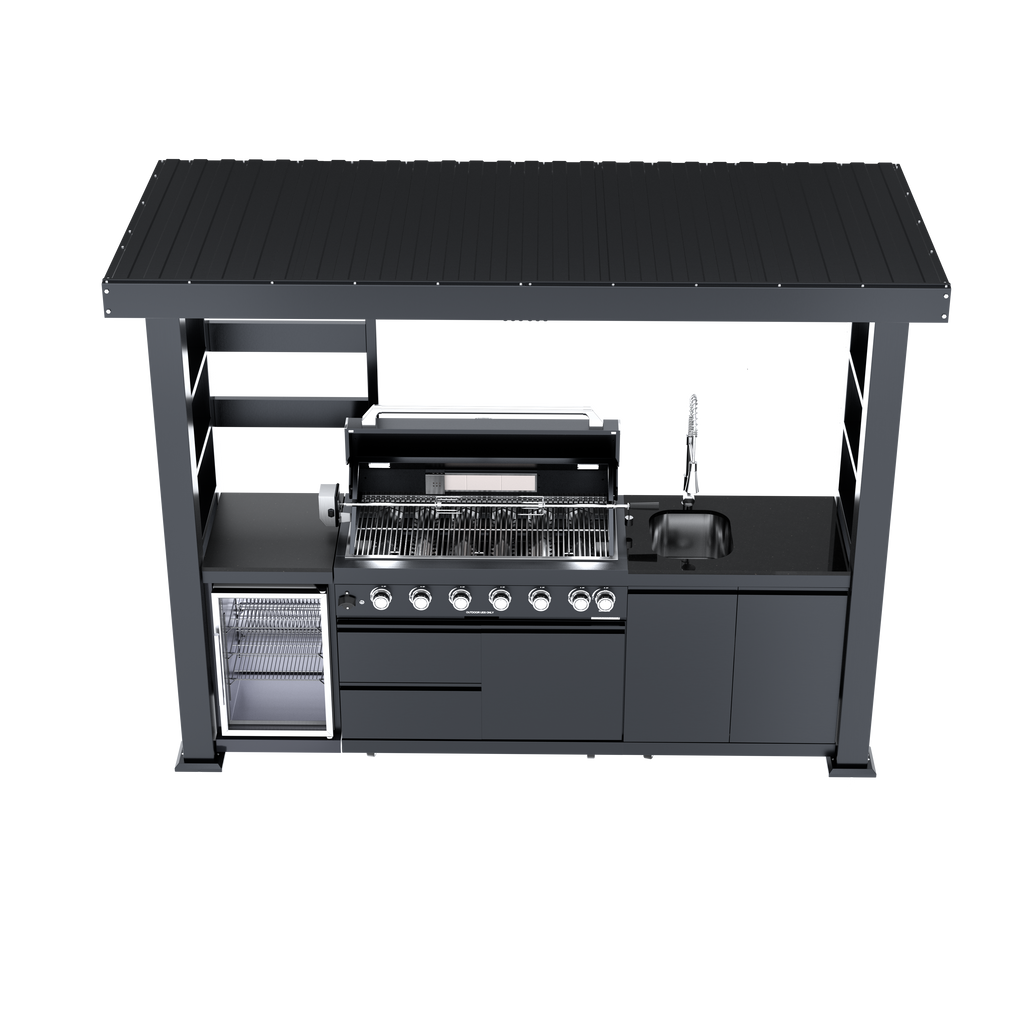 108-Inch 6-Burner Deluxe Outdoor Kitchen Grill