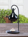 Black Tear Drop Oil Warmer