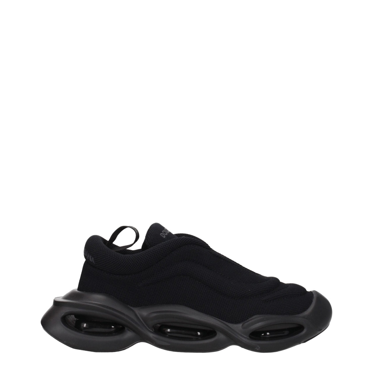 Dolce & Gabbana Black Fabric Chunky Sneakers