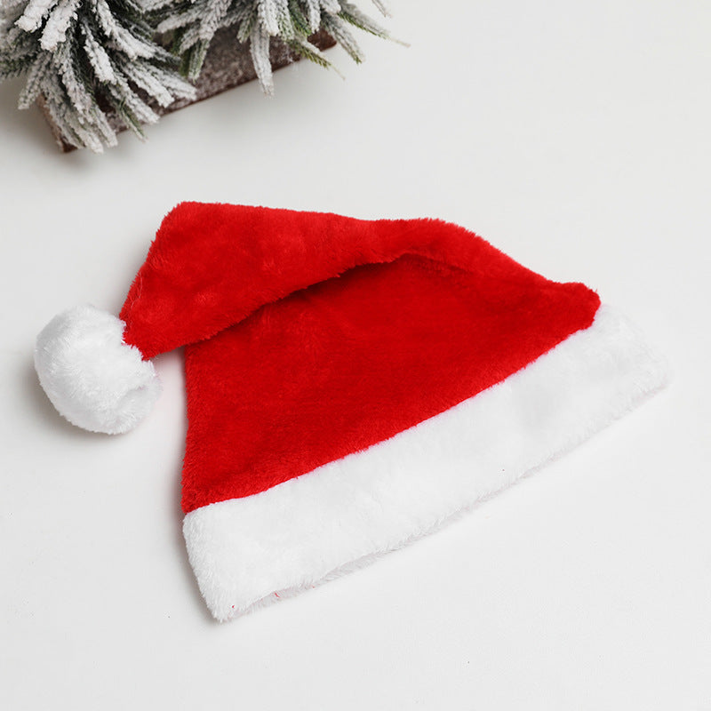 Christmas Velvet Plush Santa Hat Decor