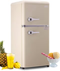 3.5 Cu.Ft Compact Refrigerator Mini Fridge with Freezer - ABS Steel