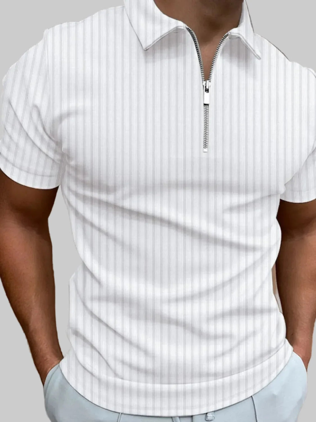 Men's Full Size Collared Neck Short Sleeve Shirts Plus Size