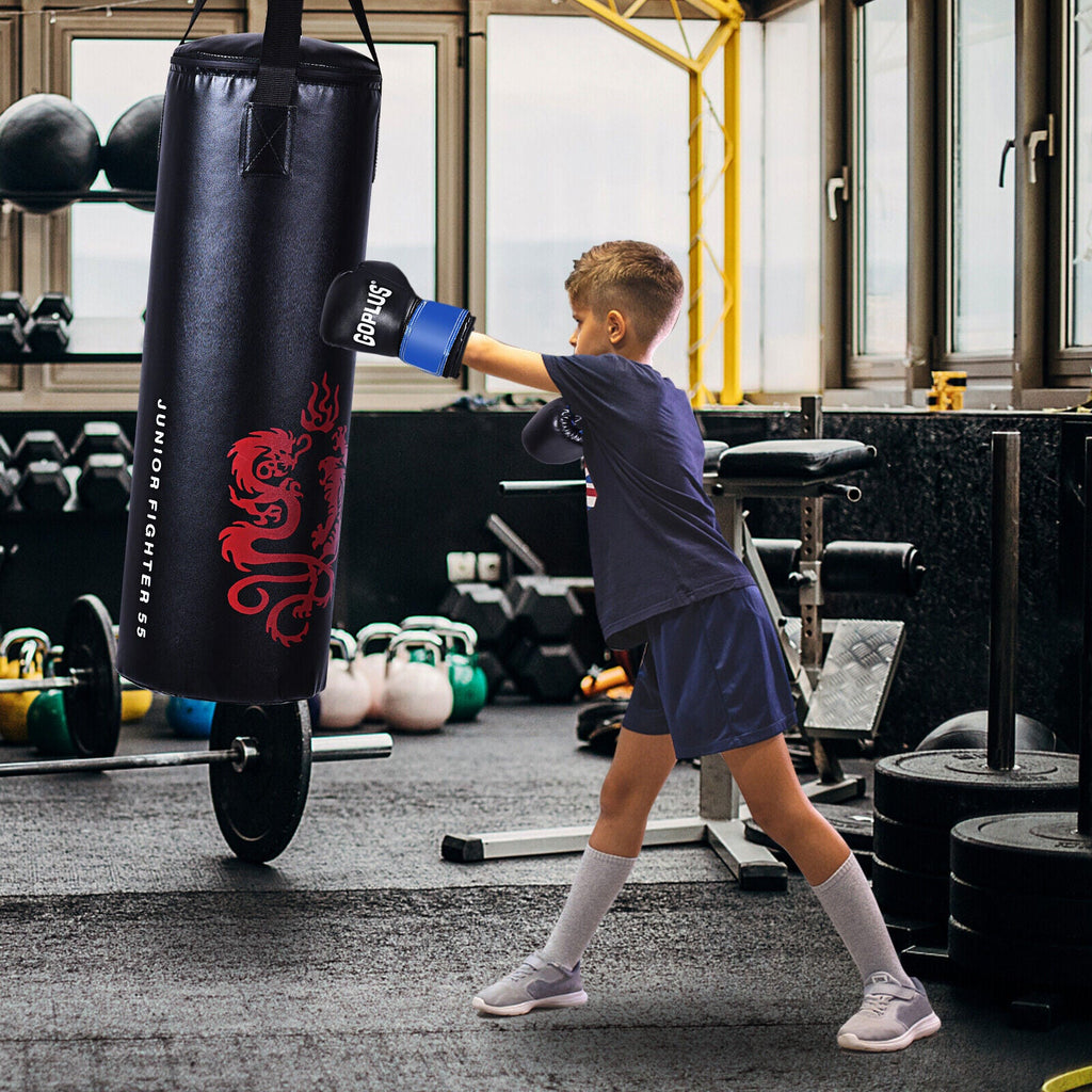 40 lb Punching Bag Set with Gloves, Jump Rope, Hook & Carry Bag