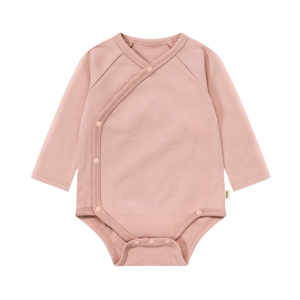 Cotton Long-Sleeve Baby Romper — 52–66 cm