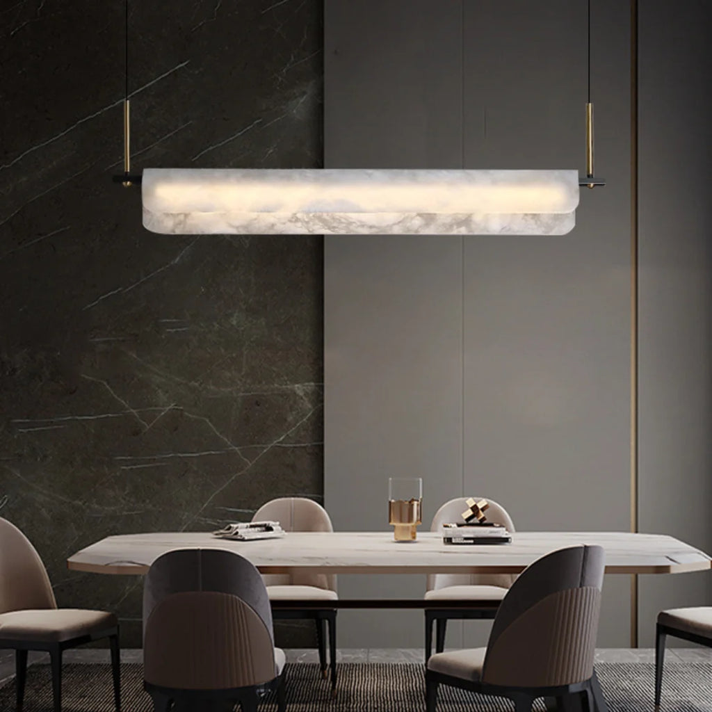 Alabaster Dining Linear Chandelier