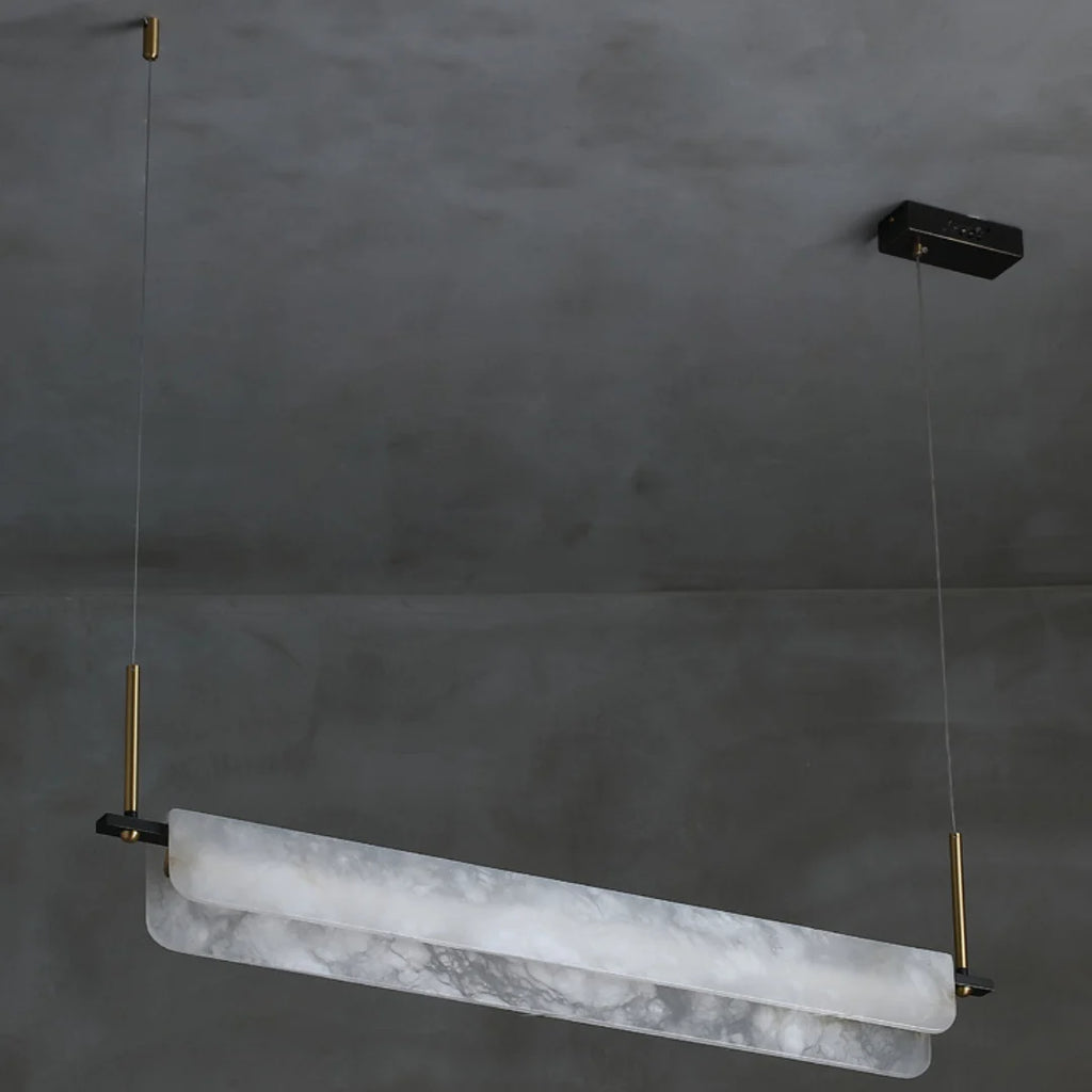 Alabaster Dining Linear Chandelier
