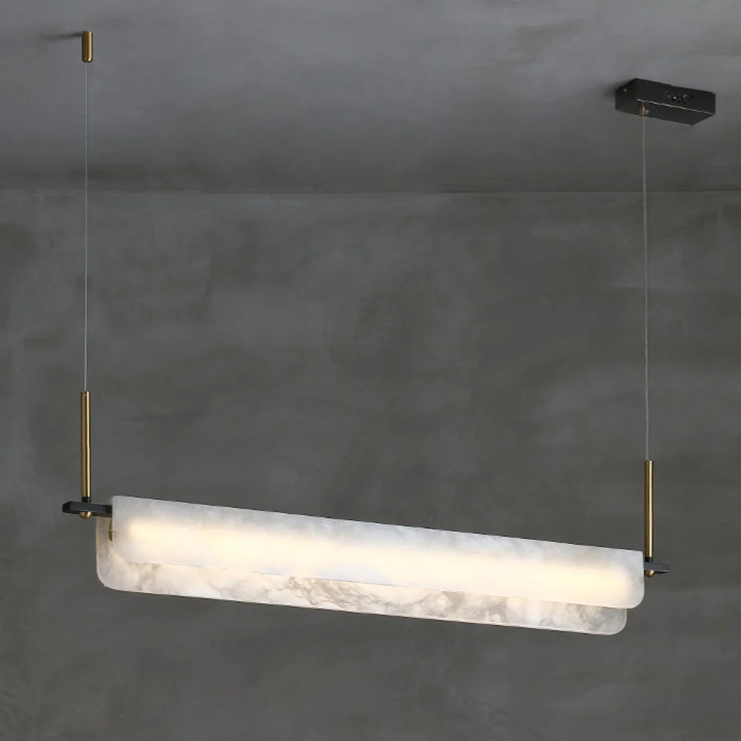 Alabaster Dining Linear Chandelier