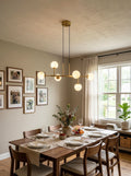 Alabaster Maytoni Uva Brass Chandelier