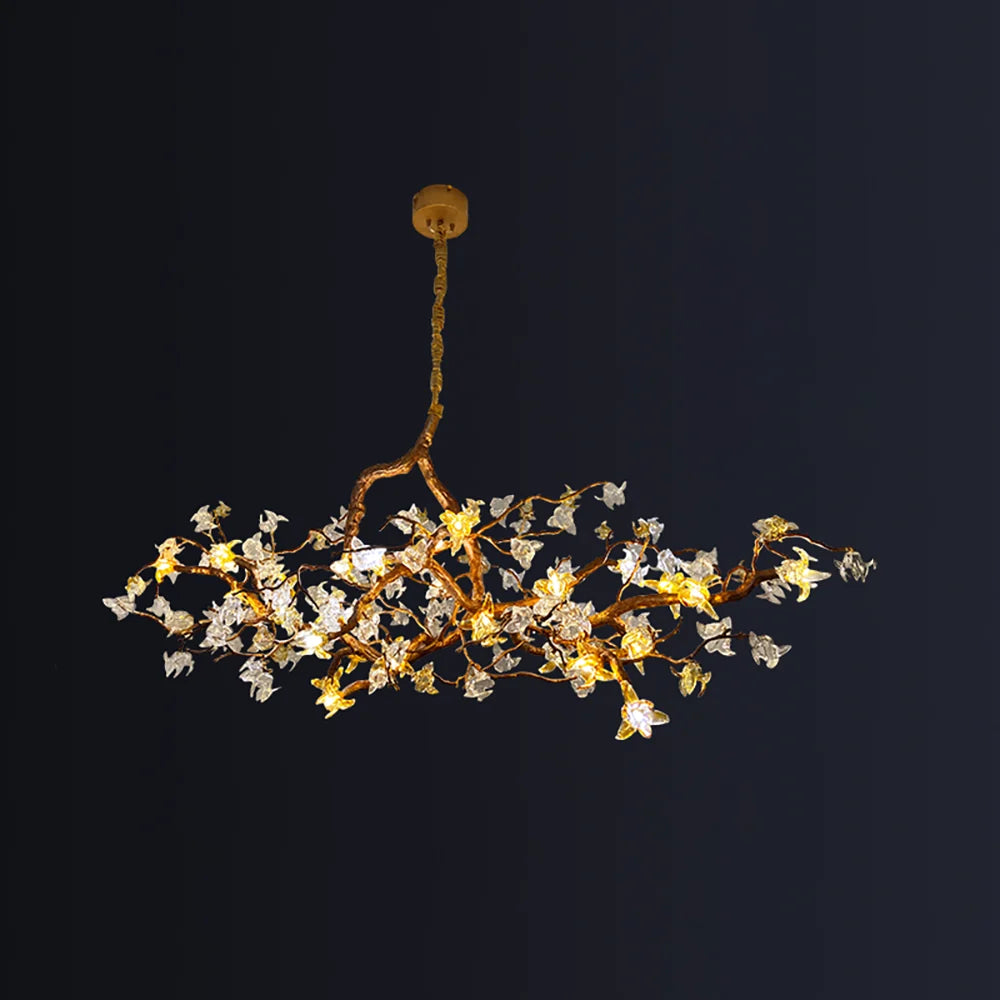 Aosta Branch Glass Flower Chandelier