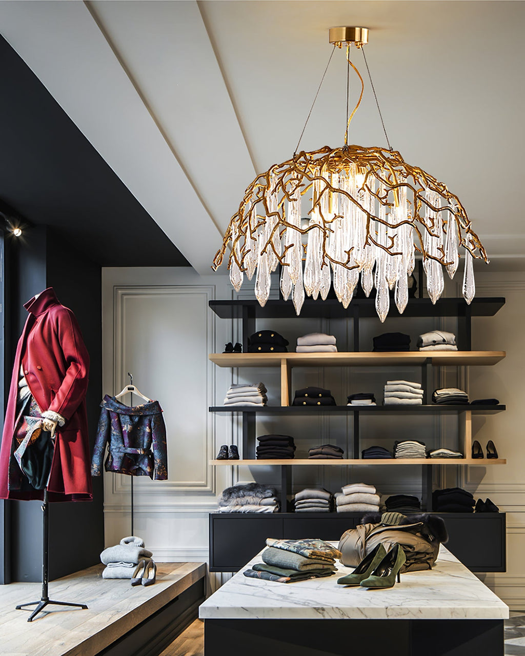 Aqua Dome Chandelier