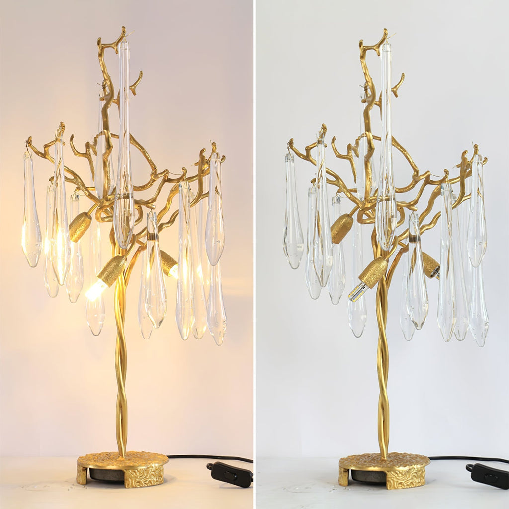 Aqua Willow Table Lamp