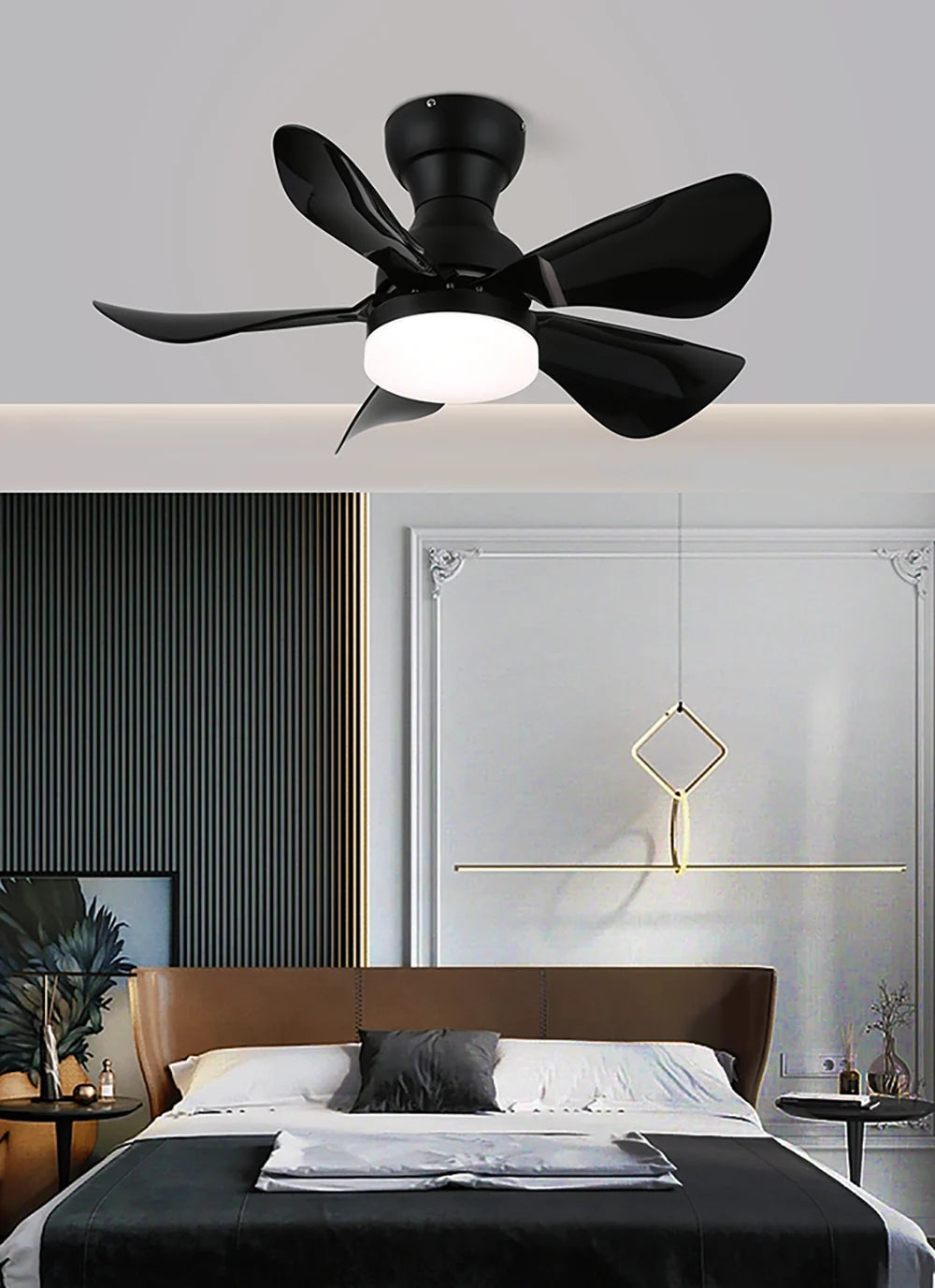 Arilia Small Blade Ceiling Fan Light
