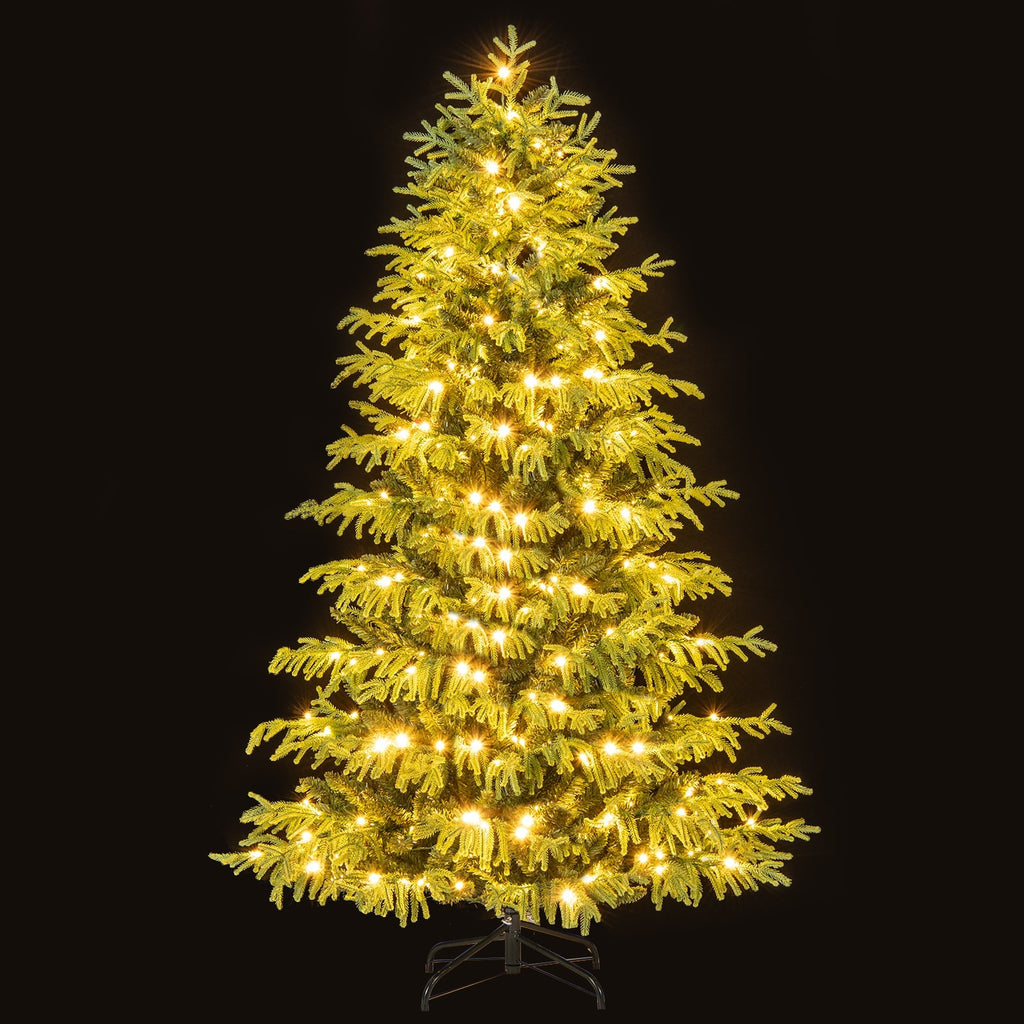 Artificial Christmas Tree with LED Lights and PVC Mixed Branch Tips