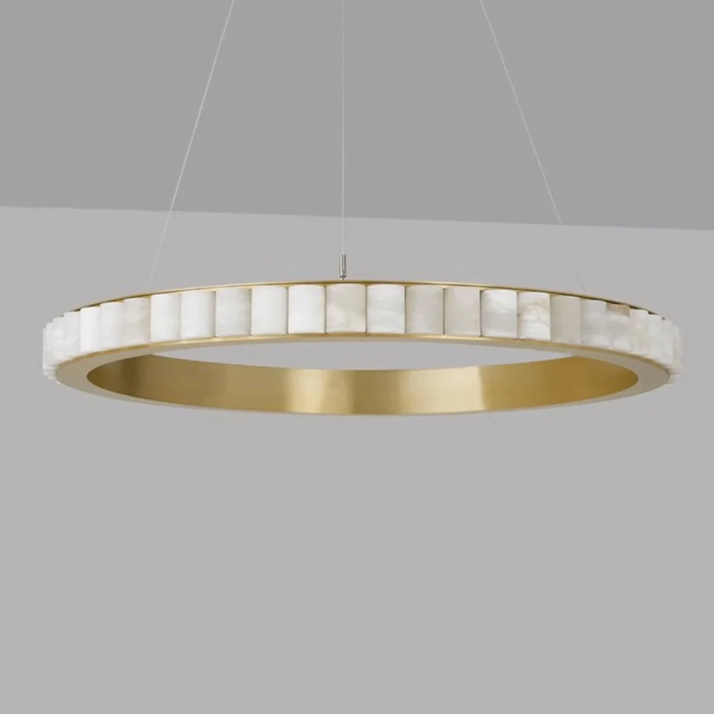 Alabaster Avalon Halo Chandelier