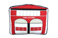Ronnie Varsity Striped Fire Station House Novelty Decor Throw Pillow