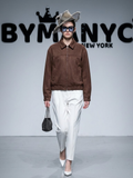 Women's Suede Bomber Jacket BYMANYC ® New York CONTEMPORARY VIBRANT MODERN FASHION - New Collection