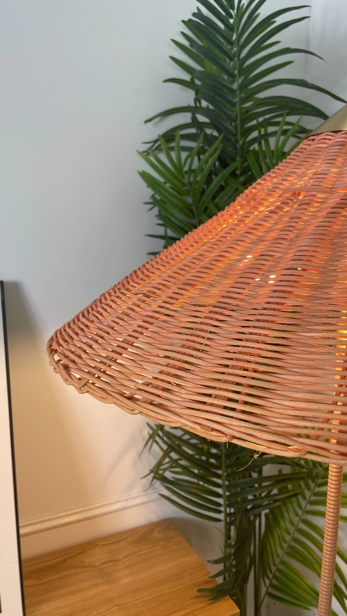Bamboo Hat Floor Lamp