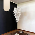 Petals Spiral Murano Transparent Chandelier