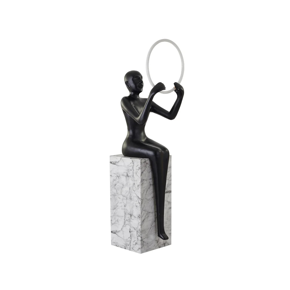 Bella Sitting Sculpture Floor Lamp