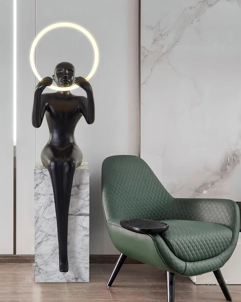 Bella Sitting Sculpture Floor Lamp