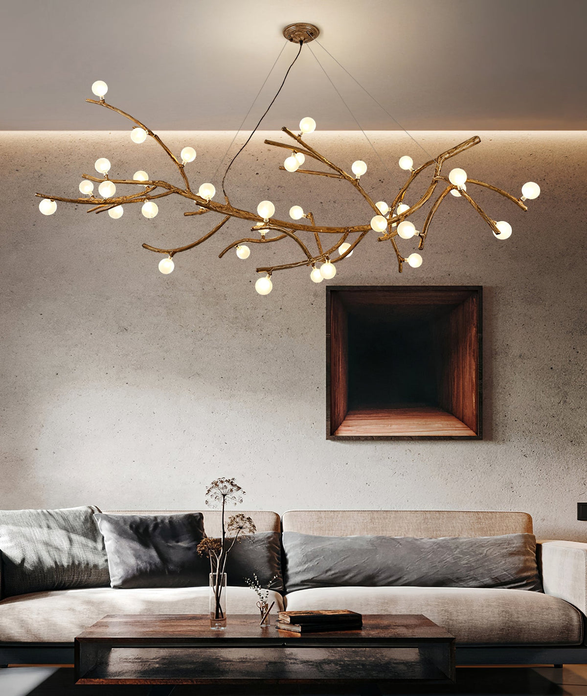 Boho Tree Branch Chandelier