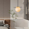 Saturn Round Alabaster Pendant Light