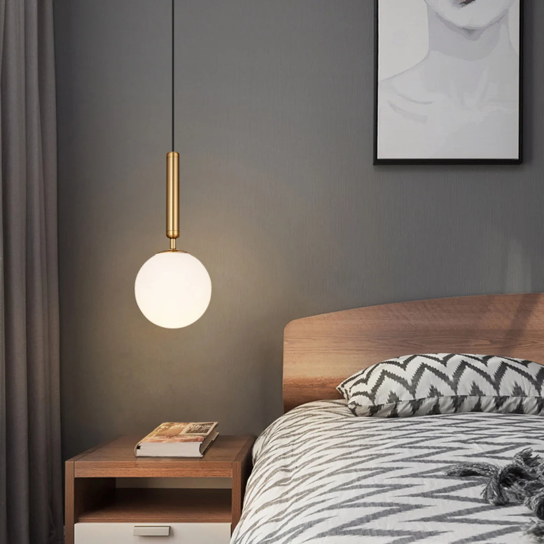 Bosso Brass Alabaster Pendant Lamp
