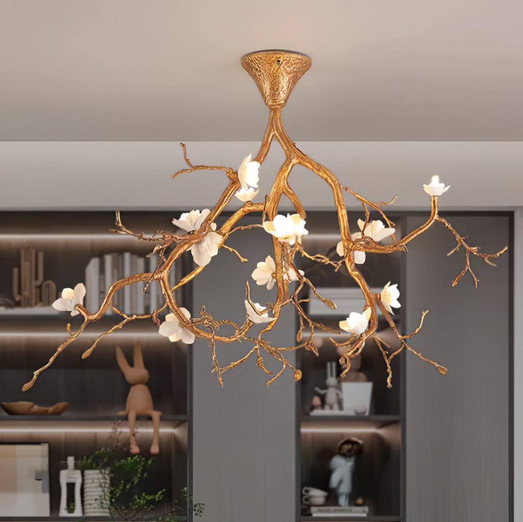 Tree Branches Flower Ceiling Lamp