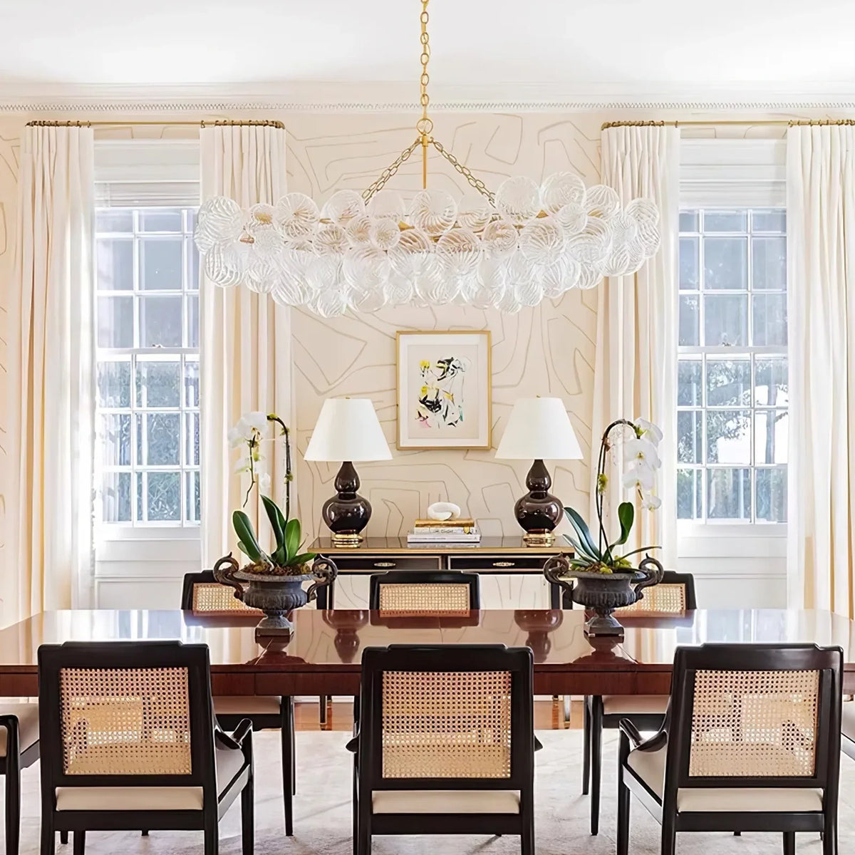 Bubbles Glass Ball Chandelier
