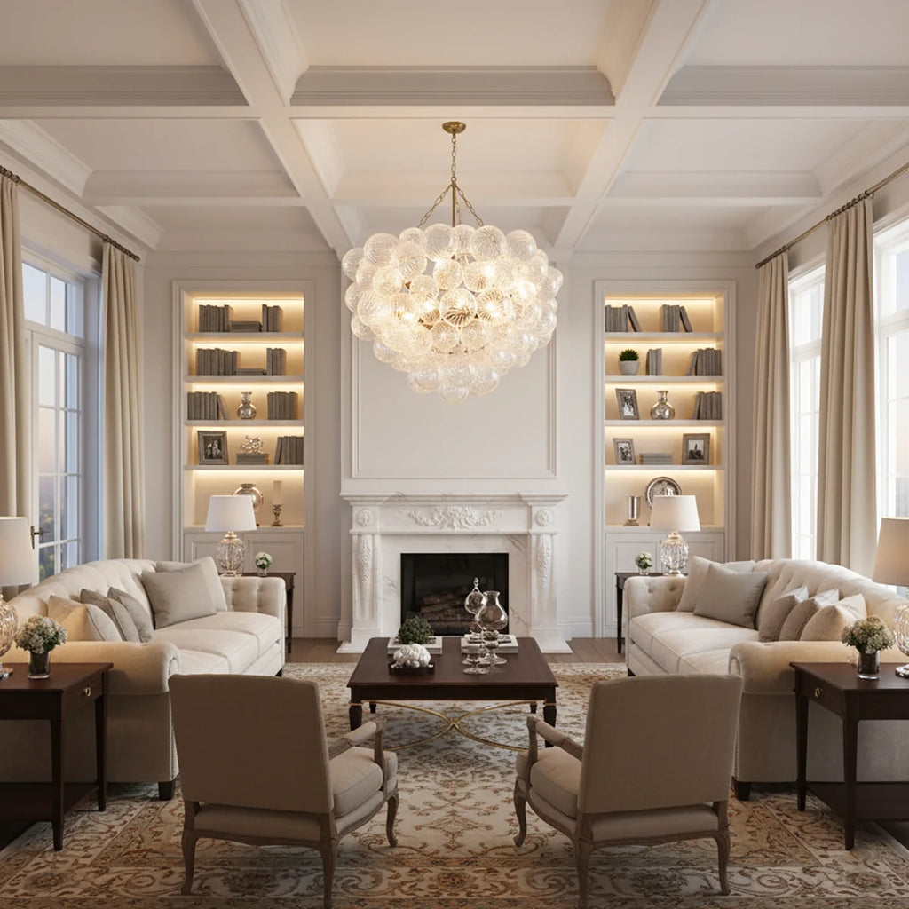 Bubbles Glass Ball Chandelier
