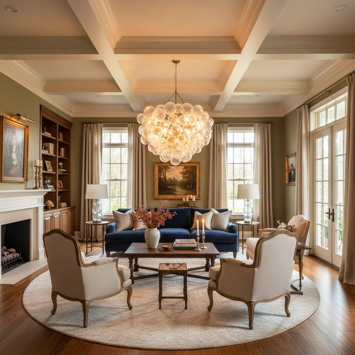 Bubbles Glass Ball Chandelier