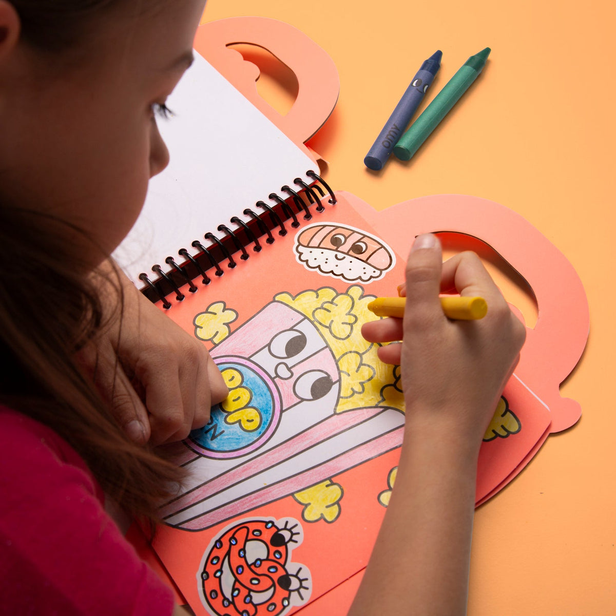OMY Yummy Coloring & Sticker Activity Book — Ages 3+