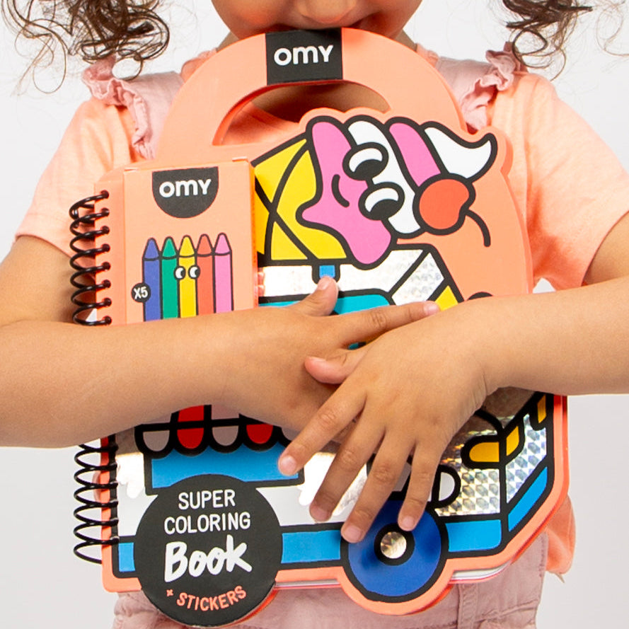 OMY Yummy Coloring & Sticker Activity Book — Ages 3+