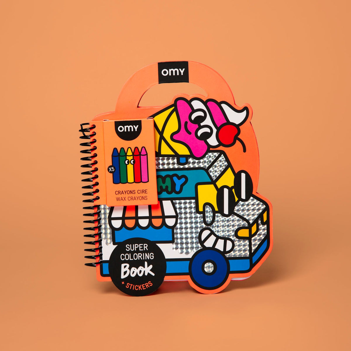 OMY Yummy Coloring & Sticker Activity Book — Ages 3+
