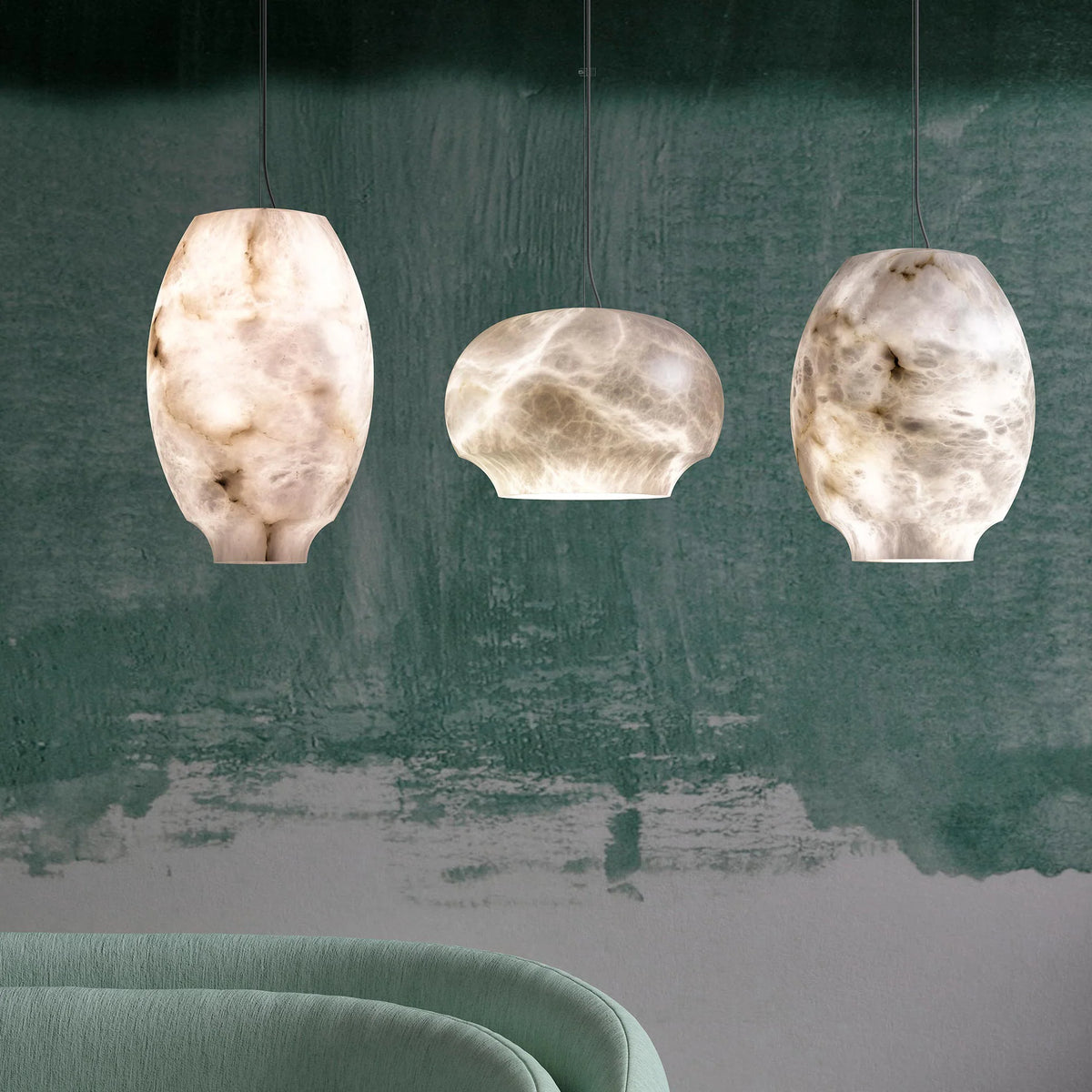 Cocoon Alabaster Chandelier