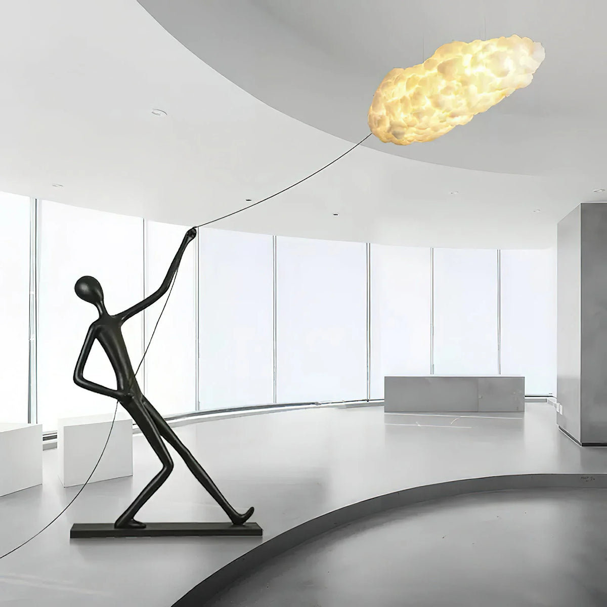 Chasing Sculpture Clouds Floor Lamp