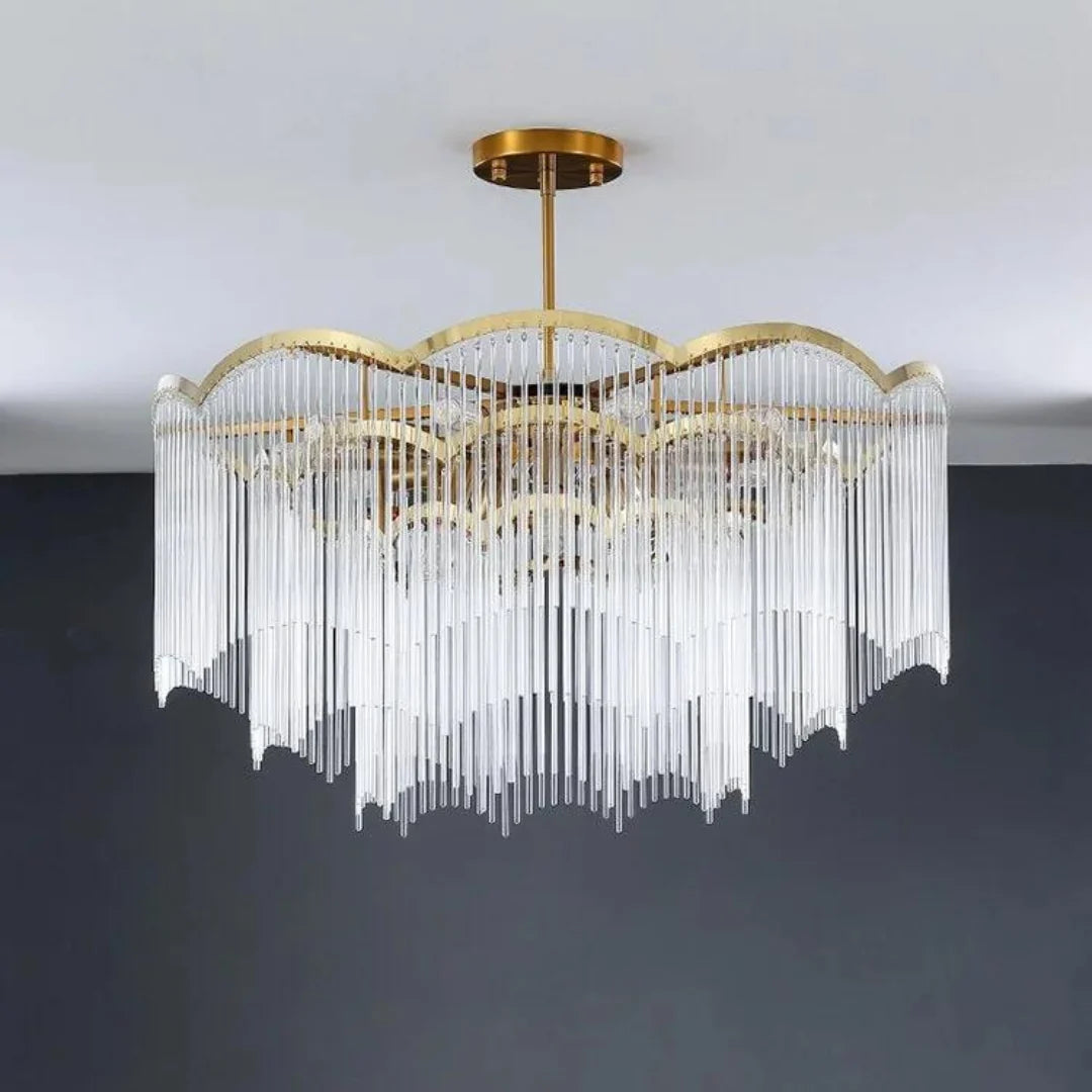Classic Maria Glass Rod Chandelier
