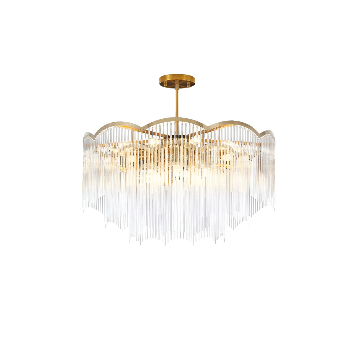 Classic Maria Glass Rod Chandelier