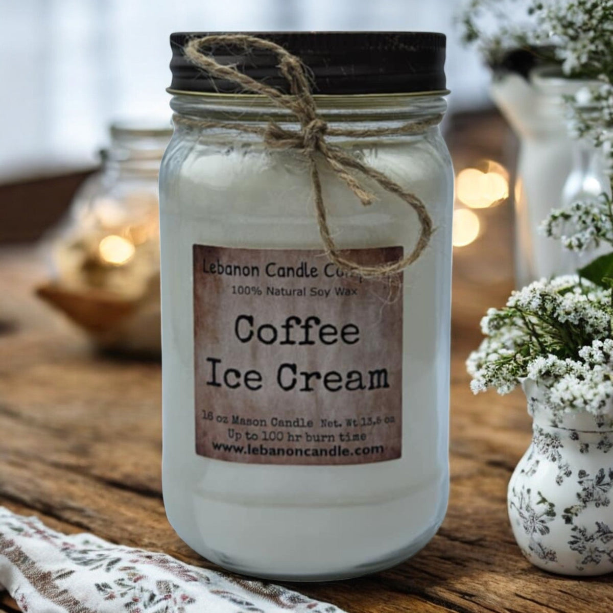 Coffee Ice Cream Candle