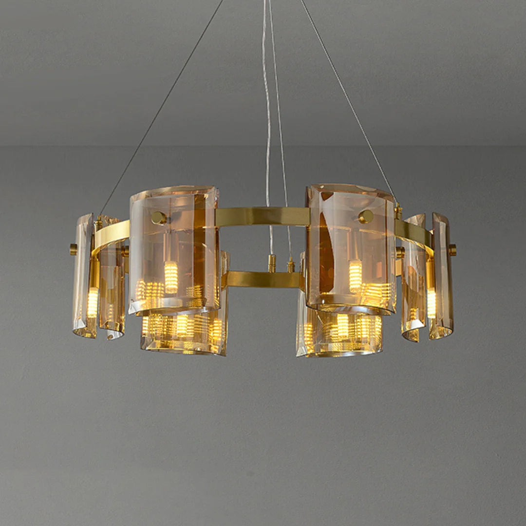 Circular Corlota Glass Chandelier