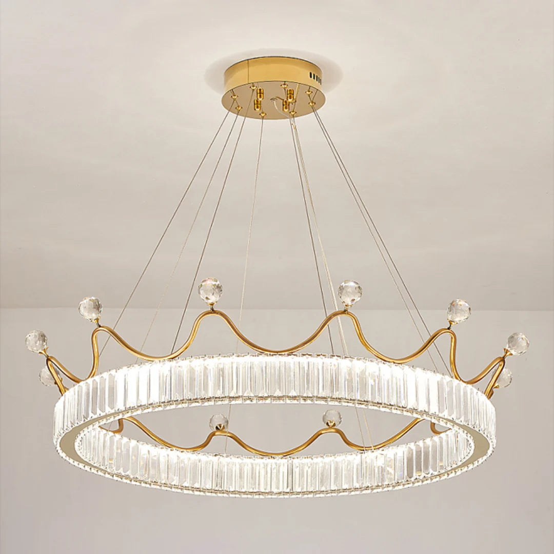 Crown Crystal Round Crystal Chandelier